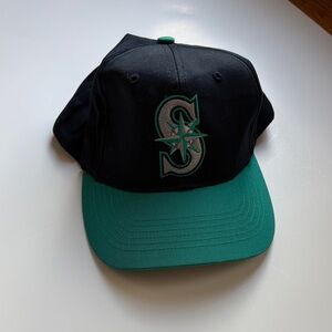 Vintage 90s “Seattle Mariners” SnapBack Hat MLB Adjustable Hat Size Small/Medium